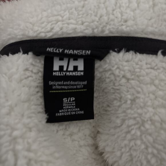 Helly Hansen Fleece Jacket Women's Small White High Pile Full Zip Stretch Panels - Picture 11 of 12